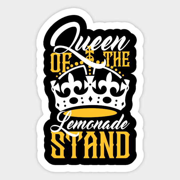 Queen Of The Lemonade Stand Sticker by TheBestHumorApparel